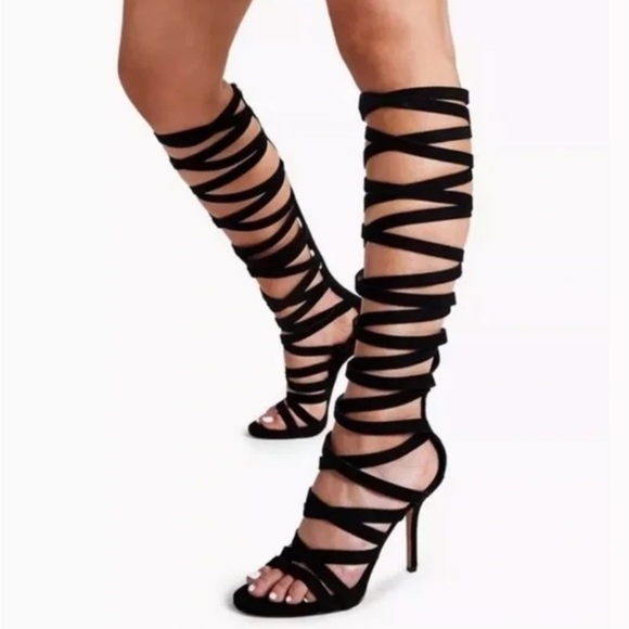 INC INTERNATIONAL CONC Aminah Abdul Jillil Lennox Knee High Strappy Sandals - Picture 3 of 6